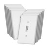 Bates- Light Switch Plates, 10 Pack, 4.88" x 3.11", Mid-