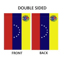 Mflagperft Venezuela Garden Flags 12 x 18 Inches Double Sided Vivid Color and Fade Proof Small Venezuelans Yard Flags for Indoor and Outdoor Decorations (Venezuela)