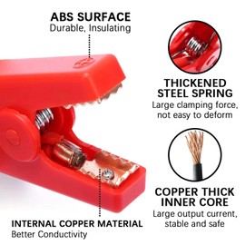 Cables de arranque de batería para coche, abrazaderas de batería de 30 V 160 A, conector Ec5, clip de cocodrilo de emergencia, abrazadera de cocodrilo para conexión de batería de coche, puente de