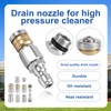 Gosknor 10pcs Sewer Jet Nozzle Kit with 1/4" & 3/8"