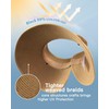 FURTALK Sun Visor Hat for Women Wide Brim Straw Roll-Up