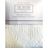 The Texture Collection Fabric Shower Curtain Solid White, with a