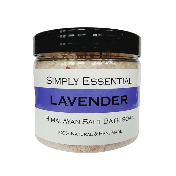 Simply Essential Lavender Bath Salts w Pink Himalayan Salt with