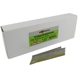 Spotnails 1512APS-316 1-1/2 in. 316 Stainless Steel 15 Gauge DA Angle Brads, 4,000/Box