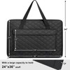 JJRING 24x36 Quilting Portfolio Bag, Lightweight Black Art Canvas Portfolio