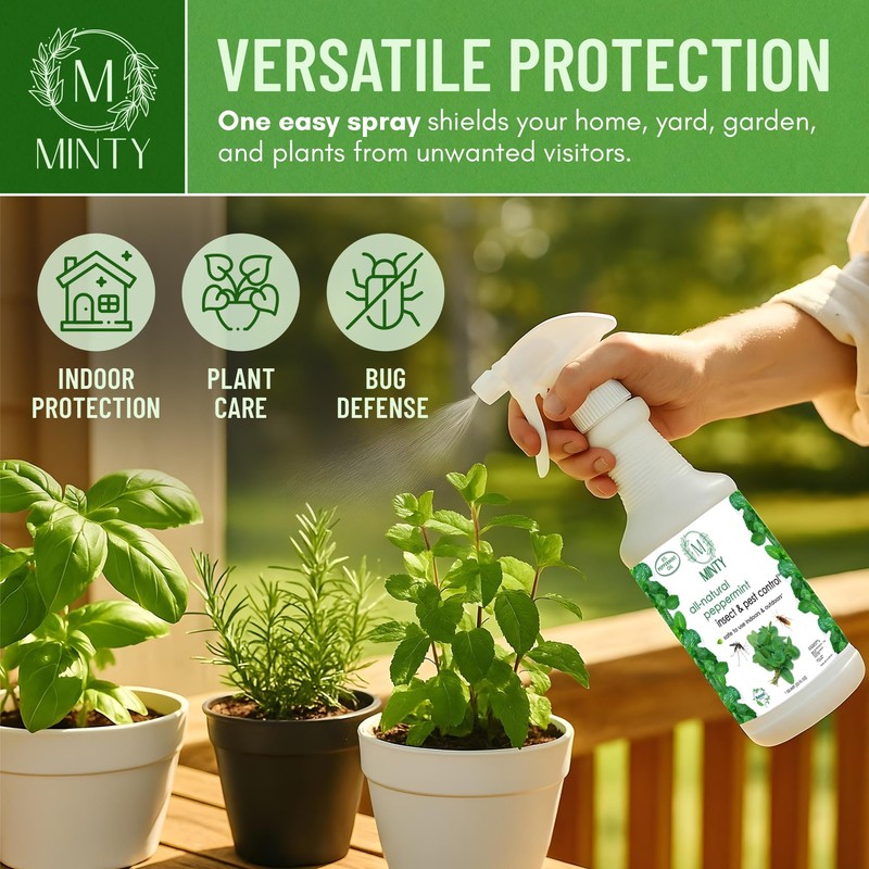 Minty Insect & Pest Control, Powerful & Natural 5% Peppermint