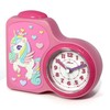 Atlanta Unicorn Children's Alarm Clock without Ticking for Girls Pink