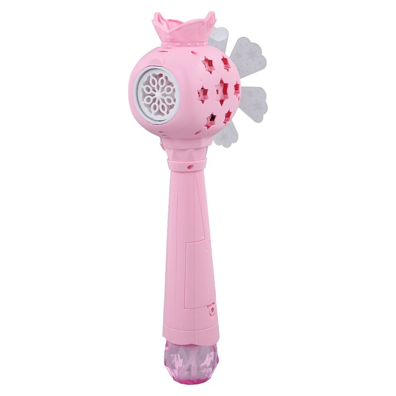 Musical Light Up Bubble Blower Innovative Hexagram Shape Princess Electric