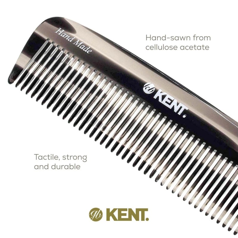 Kent 5.7" Handmade Wide Tooth Detangling Comb - Yellow Tokyo