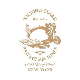 TODO-STENCIL Stencil Deco Composition 239 Sewing Machine, External Dimensions: 20 x 30 cm, Internal Dimensions 18 x 27 cm