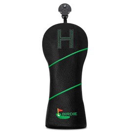 Wood Golf Head Cover Club Little Green Covers PU Fun Headcovers Set Fits Hybrid Woods Iron Wedge Headcover Leather for the Most Brand