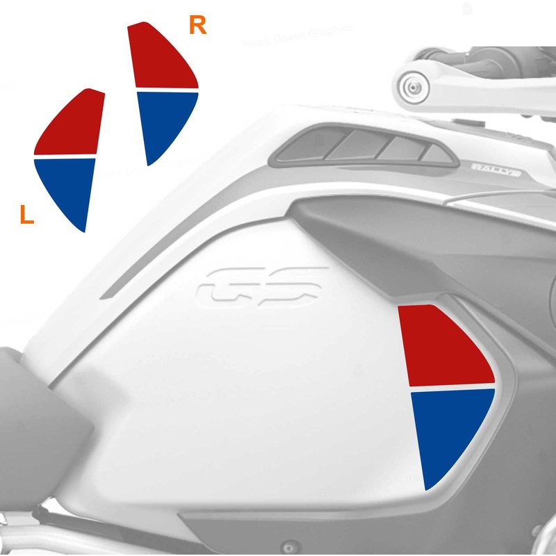 2 Stickers Compatible with Side Walls Tank Motorcycle R 1200