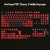 PBT Keycaps Set 164Keys Cherry Profile Red Black Keycaps 60%
