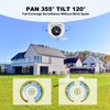 2025 PHANSATIM Security Cameras Outdoor, 1080P 355° View Outdoor Camera,