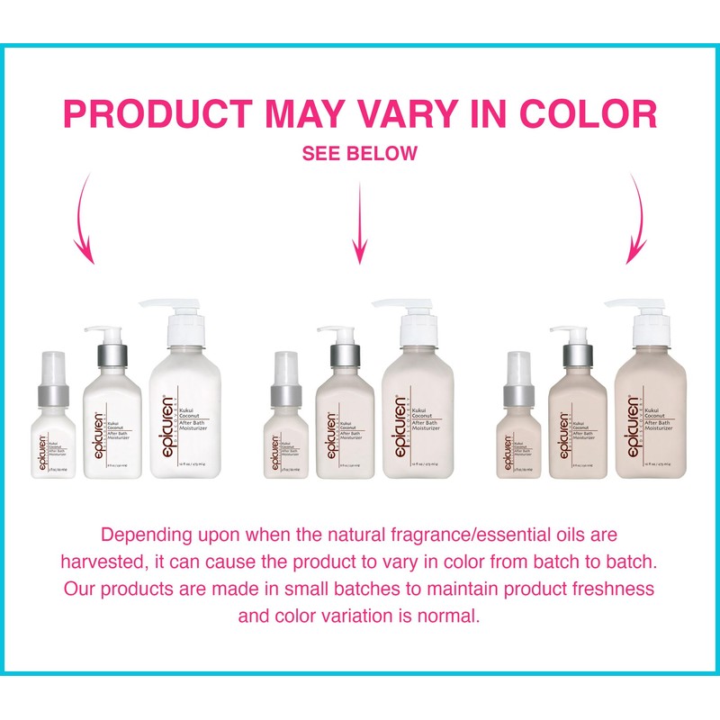 epicuren DISCOVERY After Bath Body Moisturizer, Kukui Coconut, 2 oz.
