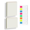 ZORRA 260 PCS Clear Sticky Notes Book Tabs, Clear Sticky