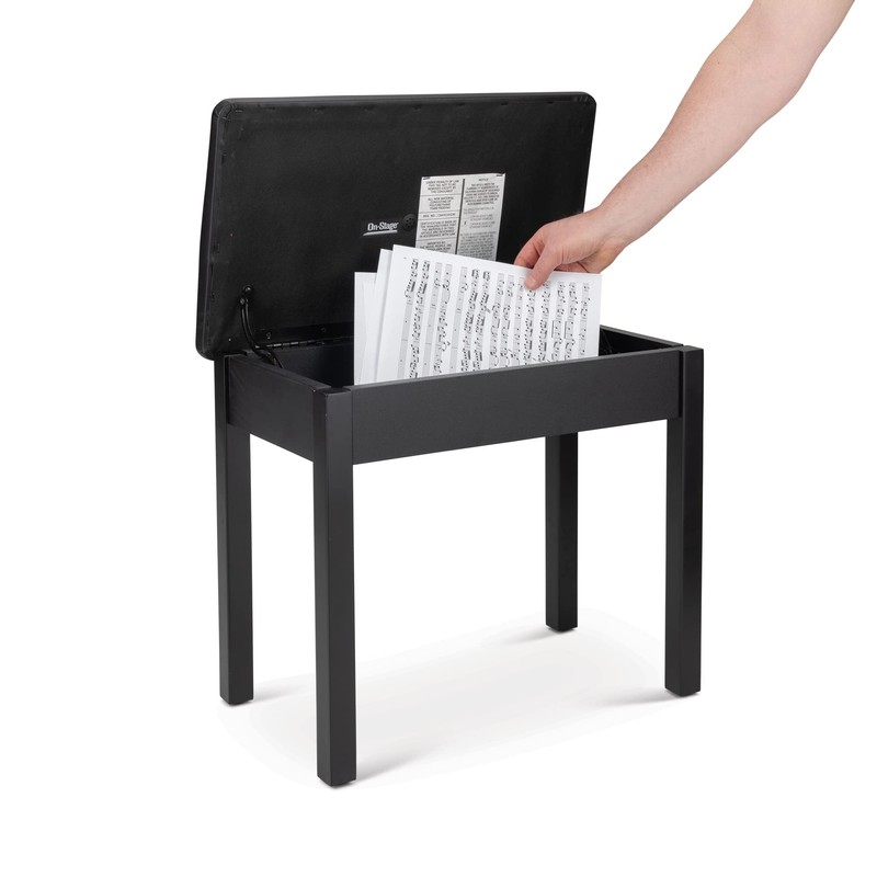 OnStage On-Stage KB8902 Flip Top Keyboard Bench, Black