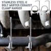 Datanly 1 Pcs 5 Inch Universal Exhaust Clamp with Hanger,