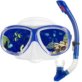 Nearsighted Snorkel Gear, Dry Snorkel Set for Adult Youth, Short-sighted Anti Fog Diving Mask & Full Dry Top Silicone Snorkel for Scuba Diving, Snorkeling, Freediving