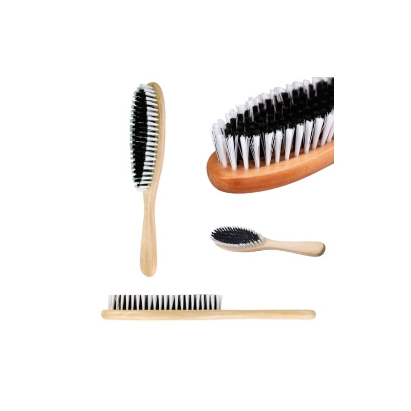 Elliott Wooden Fluff Remover Long Handled Clothes Brush (Pack of