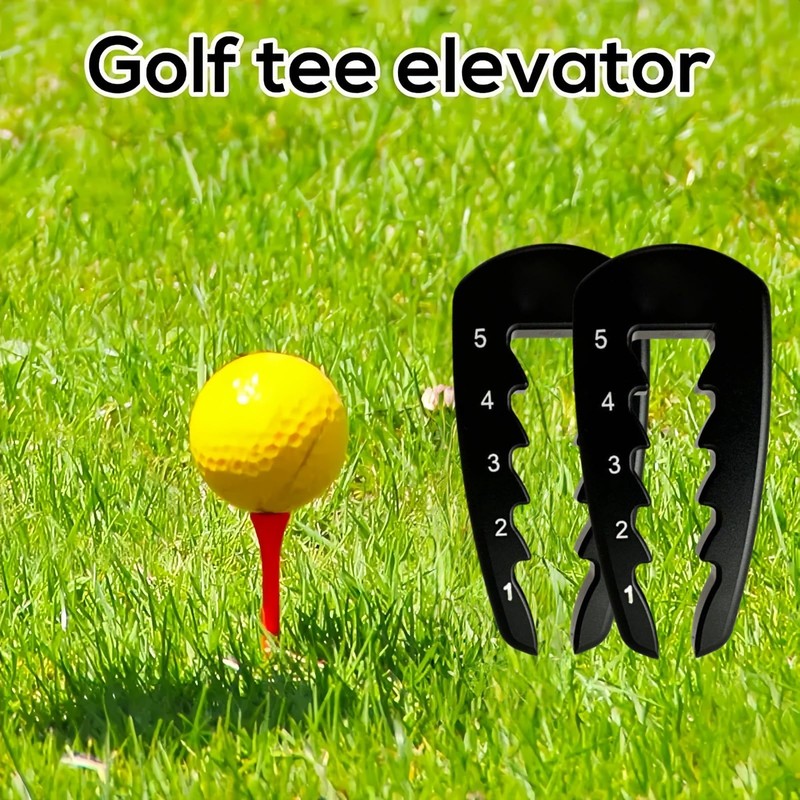 2PCS Adjustable Golf Tee Height Tool,Adjustable Precision Tees Height Setter,Precision