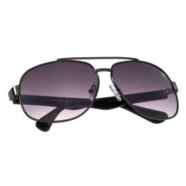 Khan Torque - Classic Rounded Aviators Sunglasses (Smoke Gunmetal)