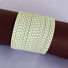 Efulgenz Rakhi - Juego de pulseras indias para hermanas y hermanas, pulseras de metal liso de Bollywood, joyería de disfraz para mujeres y niñas, regalo de Raksha Bandhan para Bhabhi, 2-2, Metal, no conocido