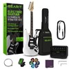 Canyon Series 39” Electric Guitar Starter Kit:_Shadow Black