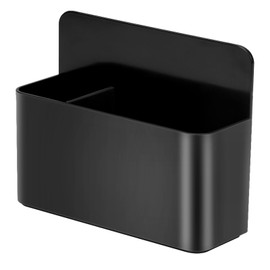 1 Pcs Black Magnetic Dry Erase Marker Holder, Pen and Eraser Holder for Whiteboard, Magnet Pencil Cup Storage Organizer for Fridge, Locker and Metal Cabinets