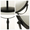 HIHIA Height Adjustable Makeup Mirror 8 Inch Double-Sided 7X Magnification,