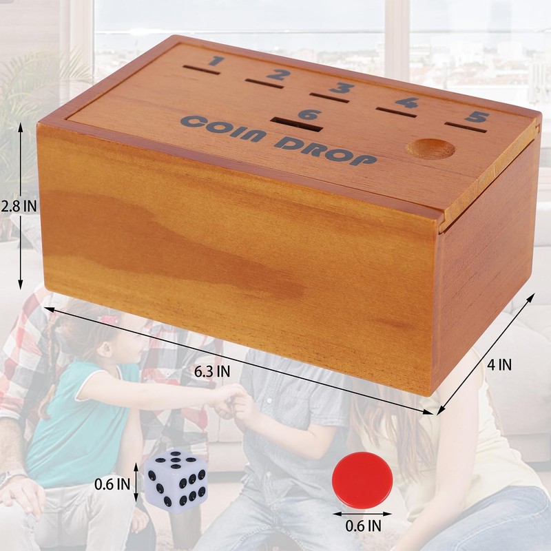 Juegoal Coin Drop Set, Pennies Dice Games for Kids and