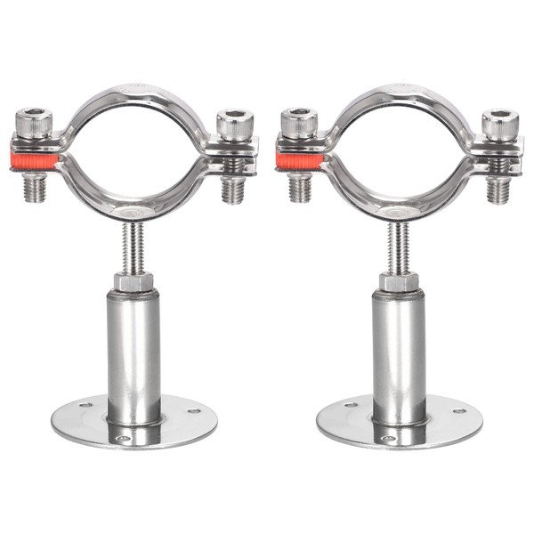 sourcing map Wall Mount Ceiling Mount Pipe Support, 304 Stainless