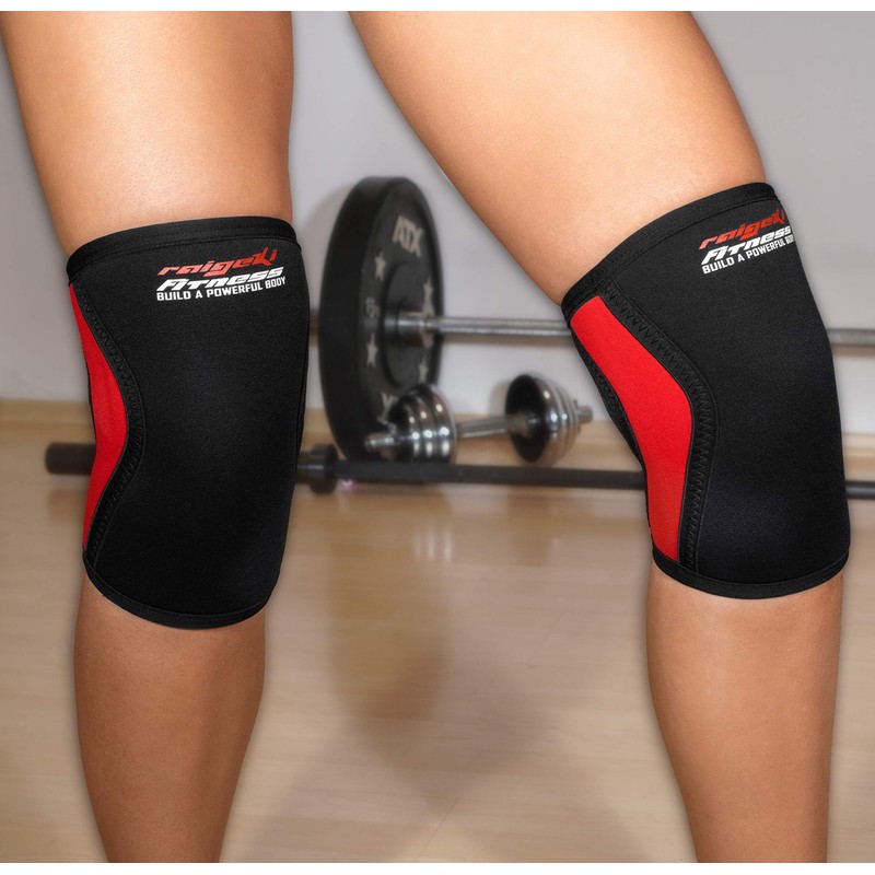 Raigeki Fitness Knee Support 7 mm Neoprene [Set of 2]