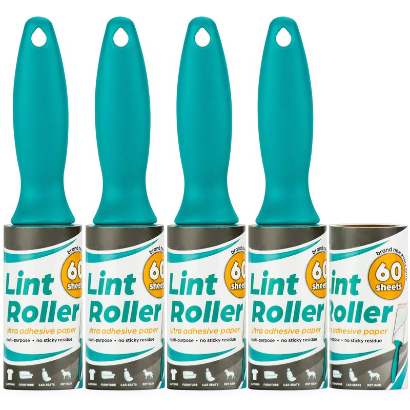 DecorRack Lint Rollers with Extra Refill, Pet Hair Remover, 300