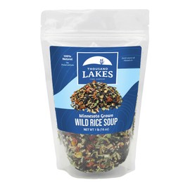 Thousand Lakes Minnesota Wild Rice Soup Mix with Vegetables - 1 pound | Fat Free | 20+ Servings | 100% Natural | Vegetarian