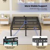 NKZ 18 Inch Queen Size Bed Frame, Metal Bed Frame