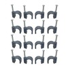 50 x Grey Round Cable Clips Cable Holder 5mm with