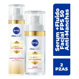Serum 30 ml + Fluido 40 ml Nivea Cellular Luminous 630° Antimanchas 2 pz