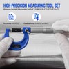 Premium Outside Micrometer Set 0-4" / 0.0001" (0-1"/1-2"/2-3"/3-4") Precision Machinist