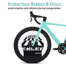 ENLEE Bicycle Disc Brake Cover PP Oil Stain Prevention Bike Wash Disc Brake Cover Heat Resistance Mountain Bike Protectors Checkerboard