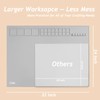 SAPID Extra Large 32"x24" Silicone Painting Mat with Raised Edges,