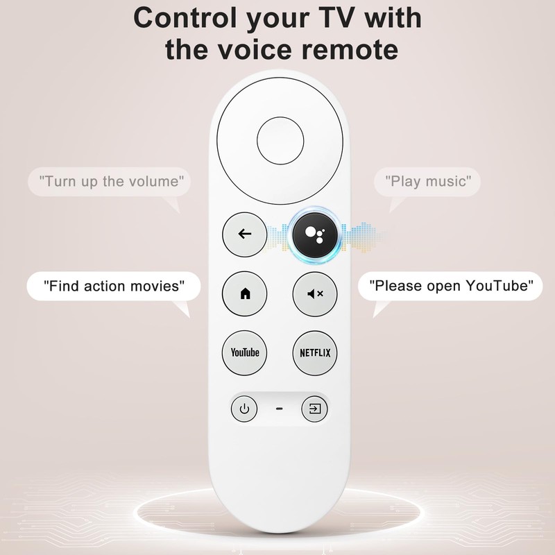 Voice Replacement for Google-Chromecast-Remote, G9N9N for Chromecast with Google TV