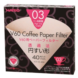 HARIO V60 Paper Filter for 1-6 Cups