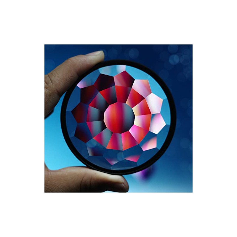 CENPEK 77mm Kaleidoscope Prism Lens Filter Crystal Glass Effect Filter