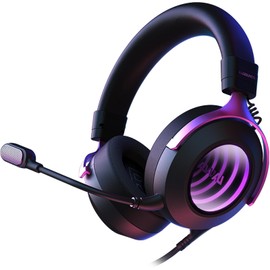 ausounds AU-GX | USB-C/A Gaming Wired Headset,Planar Magnetic Drivers, 7.1 Surrounding Spatial Audio, Abyss Lighting Effects, Lightweight Headphones Works on PC,PS