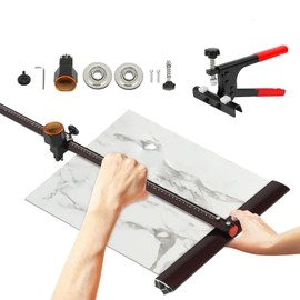 Precise Tile Cutter Tool Professional Manual Ceramic Floor Cutter Capable Cutter 36" Large Format Tiles with Tile Pliers for Porcelain Glass