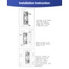 Invisible Door Hinges (2 pcs) -7 Inch Sliver Hidden Hinges