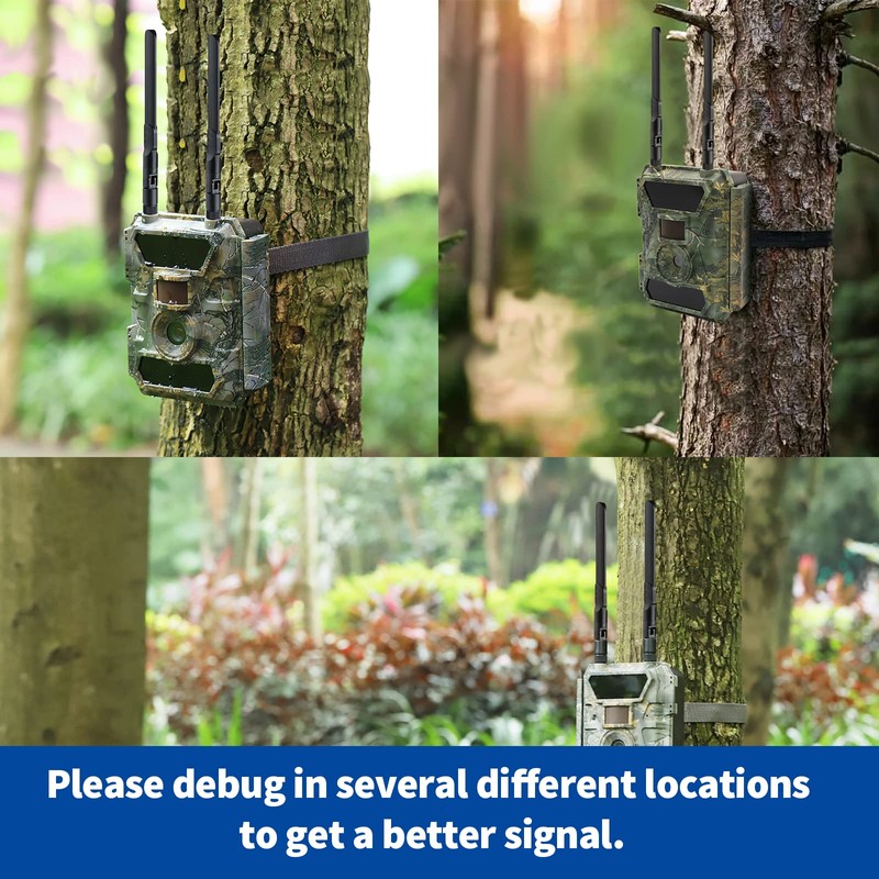 Bingfu 4G LTE Cellular Trail Camera Antenna 8dBi RP-SMA Male