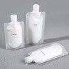 Disposable empty bottle, 100ml tube, cosmetic container, transparent seasoning pouch, travel portioning container, carry-on / 일회용 공병 100ml 튜브 화장품용기 조미료 투명 파우치 여행용 소분용기 기내용
