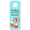 GRAPHICS & MORE Studying Do Not Disturb Fox with Glasses
